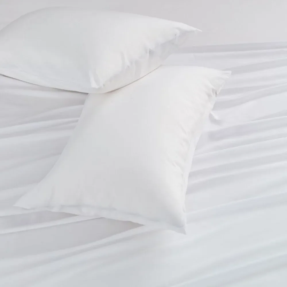 Alpine Swiss White Pillowcases - Set of 2